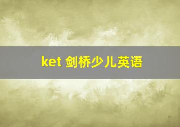 ket 剑桥少儿英语